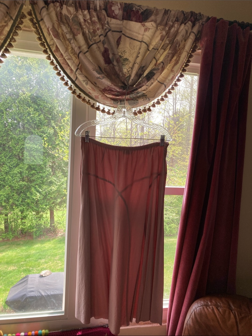 J. Jill Sheer Dusty Rose Skirt